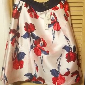 Lane Bryant x Prabal Gurung white and navy skirt